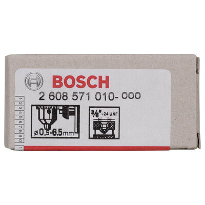 Bosch 0,5-6,5 mm 3/8-24 Anahtarlı Mandren - 2
