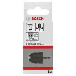 Bosch 1-10 mm - 1/4-6k Anahtarsız Mandren - 2