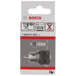 Bosch 1-10 mm - 3/8''-24 Anahtarlı Mandren - 2