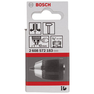 Bosch 1-10 mm - 3/8-24 Anahtarsız Mandren - 2