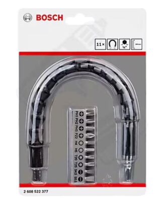 Bosch 10 Parça Vidalama Ucu ve Uzatma Adaptörü (30 cm - Plastik) - 2608522377 - 1