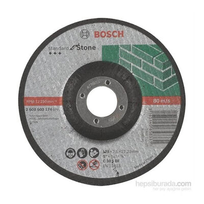 Bosch 115*2,5 mm Standard Seri Bombeli Taş Kesme Diski (Taş) - 1