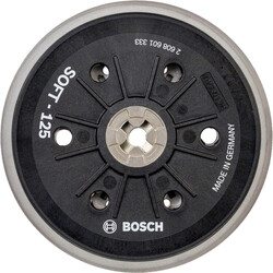 Bosch 125 mm 5/16 Çok Delikli Zımpara Tabanı Yumuşak - 1