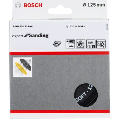 Bosch 125 mm 5/16 Çok Delikli Zımpara Tabanı Yumuşak - 2