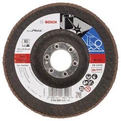 Bosch 125 mm 60 Kum Best Serisi Metal Flap Disk - 1