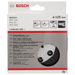 Bosch 125 mm Zımpara Tabanı Sert (PEX) - 2