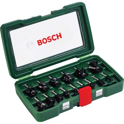 Bosch 15 Parça Freze Seti 8 mm Şaftlı - 1