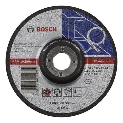 Bosch 150*6,0 mm Expert Serisi Bombeli Metal Taşlama Diski (Taş) - 1