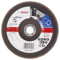 Bosch 180 mm 60 Kum Best Serisi Metal Flap Disk - 1
