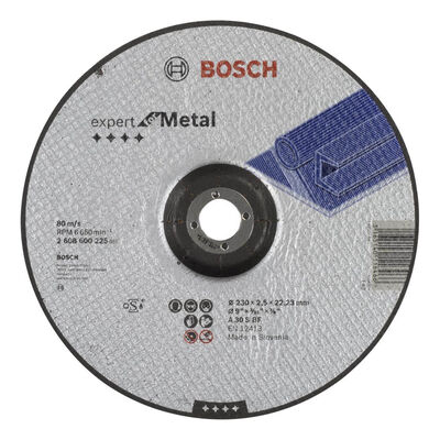 Bosch 230*2,5 mm Expert Serisi Bombeli Metal Kesme Diski (Taş) - 1