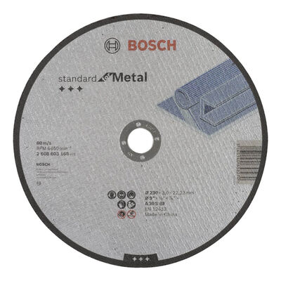 Bosch 230*3,0 mm Standard Seri Düz Metal Kesme Diski (Taş) - 1