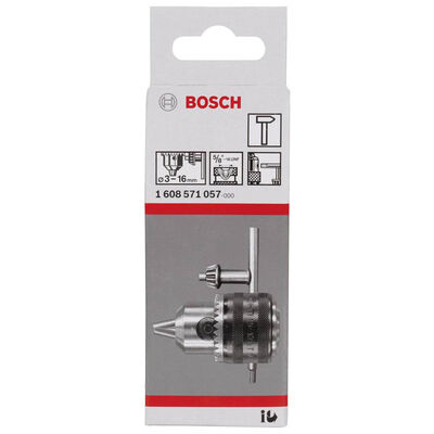 Bosch 3-16 mm - 5/8-16 Anahtarlı Mandren - 2