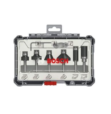 Bosch 6 mm Şaftlı 6'lı Karışık Freze Ucu Seti - 2607017468 - 1