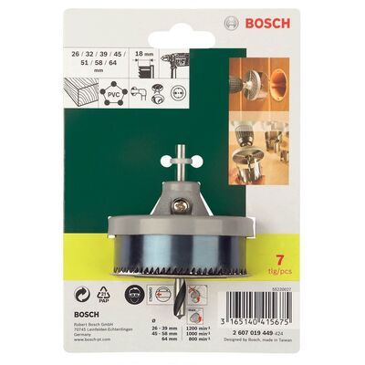 Bosch 7 Parça Delik Açma Testeresi Seti (18 mm) - 2