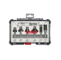 Bosch 8 mm Şaftlı 6'lı Karışık Freze Ucu Seti - 2607017469 - 1