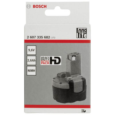 Bosch 9,6 V 2,6 Ah HD NiMh O-Pack Akü - 2