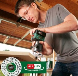 Bosch AdvancedTrimRouter 18V-8 Akülü Freze (Akü Dahil Değil) - 06039D5000 - 3