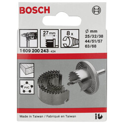 Bosch Ahşap için 8 Parça Delik Açma Testeresi (Panç) Ø 25-32-38-44-51-57-63-68 mm - 2
