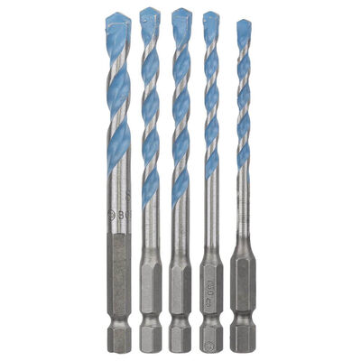 Bosch Altıgen Şaftlı, HEX-9 Serisi Çoklu Malzeme için Matkap Ucu 5li Set 4-5-6-8-10 mm - 1