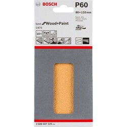 Bosch Best for Serisi Ahşap Zımpara 80 x 133 mm 60 kum 6 Delik - 2