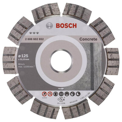 Bosch Best Serisi Beton İçin Elmas Kesme Diski 125 mm - 1