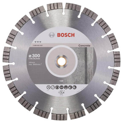 Bosch Best Serisi Beton İçin Elmas Kesme Diski 300 mm - 1