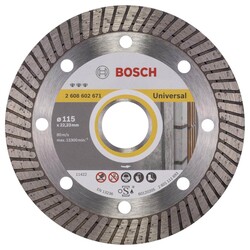 Bosch Best Serisi Genel Yapı Malzemeleri İçin Turbo Segmanlı Elmas Kesme Diski 115 mm - 1