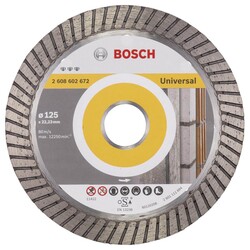 Bosch Best Serisi Genel Yapı Malzemeleri İçin Turbo Segmanlı Elmas Kesme Diski 125 mm - 1