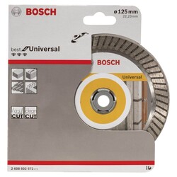 Bosch Best Serisi Genel Yapı Malzemeleri İçin Turbo Segmanlı Elmas Kesme Diski 125 mm - 2