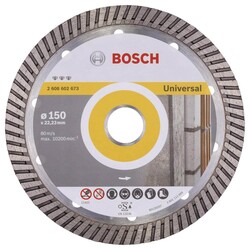 Bosch Best Serisi Genel Yapı Malzemeleri İçin Turbo Segmanlı Elmas Kesme Diski 150 mm - 1