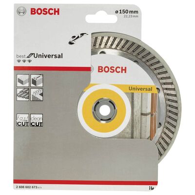 Bosch Best Serisi Genel Yapı Malzemeleri İçin Turbo Segmanlı Elmas Kesme Diski 150 mm - 2