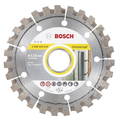 Bosch Best Serisi Genel Yapı Malzemeleri ve Metal İçin Elmas Kesme Diski 115 mm - 1
