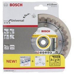 Bosch Best Serisi Genel Yapı Malzemeleri ve Metal İçin Elmas Kesme Diski 115 mm - 2