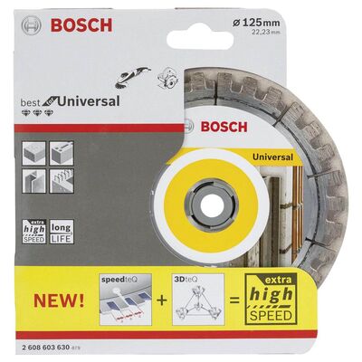 Bosch Best Serisi Genel Yapı Malzemeleri ve Metal İçin Elmas Kesme Diski 125 mm - 2