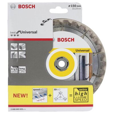 Bosch Best Serisi Genel Yapı Malzemeleri ve Metal İçin Elmas Kesme Diski 150 mm - 2