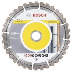 Bosch Best Serisi Genel Yapı Malzemeleri ve Metal İçin Elmas Kesme Diski 180 mm - 1