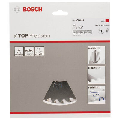 Bosch Best Serisi Hassas Kesim Ahşap için Daire Testere Bıçağı 165*20 mm 32 Diş - 2