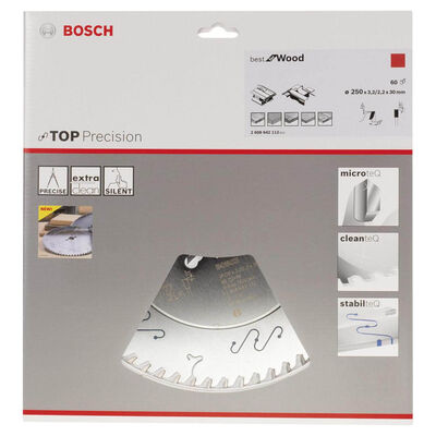 Bosch Best Serisi Hassas Kesim Ahşap için Daire Testere Bıçağı 250*30 mm 60 Diş - 2
