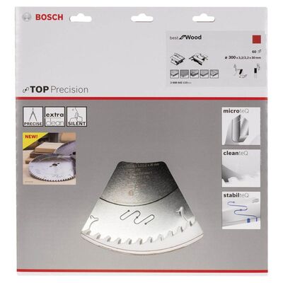 Bosch Best Serisi Hassas Kesim Ahşap için Daire Testere Bıçağı 300*30 mm 60 Diş - 2