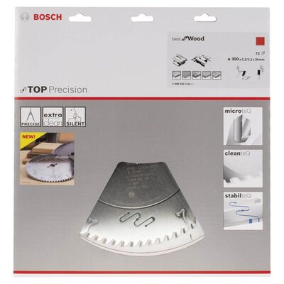 Bosch Best Serisi Hassas Kesim Ahşap için Daire Testere Bıçağı 300*30 mm 72 Diş - 2