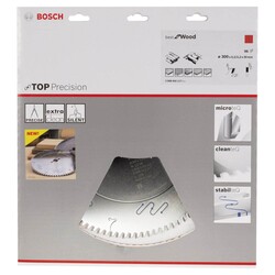 Bosch Best Serisi Hassas Kesim Ahşap için Daire Testere Bıçağı 300*30 mm 96 Diş - 2