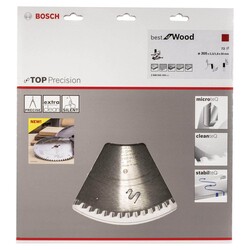 Bosch Best Serisi Hassas Kesim Ahşap için Daire Testere Bıçağı 305*30 mm 72 Diş - 2