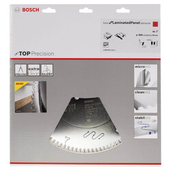 Bosch Best Serisi Hassas Kesim Aşındırıcı Kaplamalı Lamine Panel için Daire Testere Bıçağı 300*30 mm 96 Diş - 2