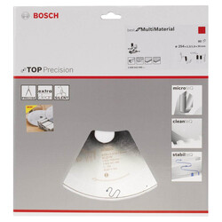 Bosch Best Serisi Hassas Kesim Çoklu Malzeme için Daire Testere Bıçağı 254*30 mm 80 Diş - 2