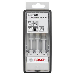 Bosch Best Serisi, Matkap İçin Seramik Kuru Elmas Delici 6/8/10 mm 3 Parça Set - 2