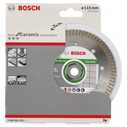 Bosch Best Serisi Seramik İçin, Extra Temiz Kesim Turbo Segman Elmas Kesme Diski 115 mm - 2