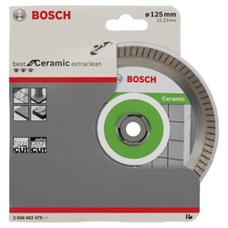 Bosch Best Serisi Seramik İçin, Extra Temiz Kesim Turbo Segman Elmas Kesme Diski 125 mm - 2