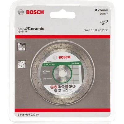 Bosch Best Serisi Seramik İçin GWS 12V-76 Uyumlu Elmas Kesme Diski 76 mm - 2