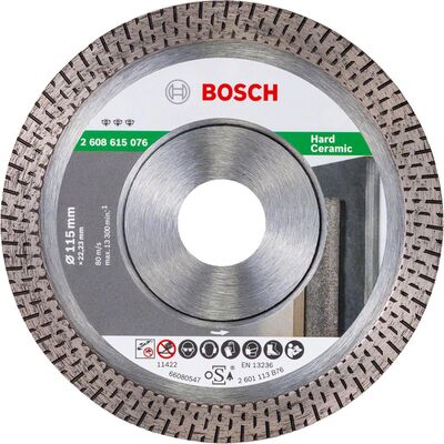 Bosch Best Serisi Sert Seramikler İçin Elmas Kesme Diski 115 mm - 1
