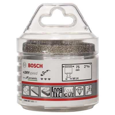 Bosch Best Serisi, Taşlama İçin Seramik Kuru Elmas Delici 75*35 mm - 2